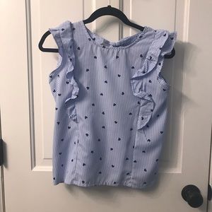 Shein ruffle sleeve top